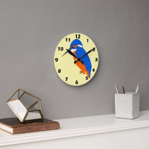 Kingfisher Design Round Clock