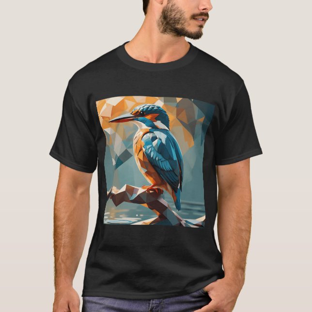 Kingfisher Digital Art T-Shirt (Front)