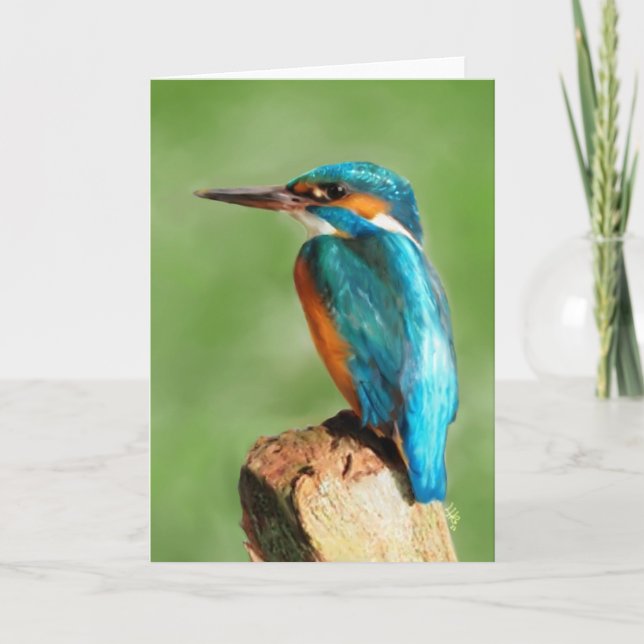 Kingfisher Greeting Card (Front)