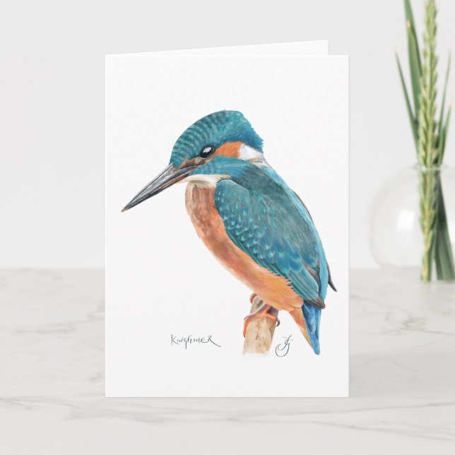 Kingfisher Greeting Card (Front)