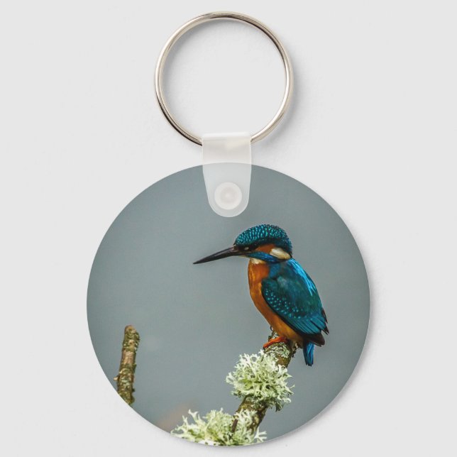 Kingfisher Keychain/Keyring Key Ring (Front)