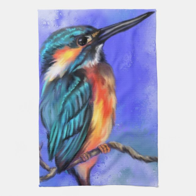 Kingfisher Kitchen Towel (Vertical)