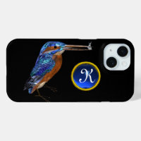 KINGFISHER  MONOGRAM , Electric Blue, Black