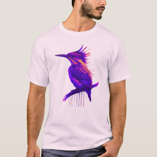 Kingfisher Smart Violet: High-Contrast Elegance T-Shirt