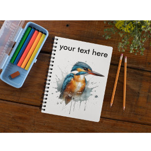 Kingfisher Splash, custom Notebook