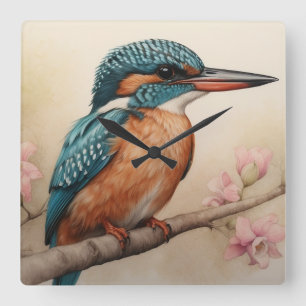Kingfisher Square Wall Clock
