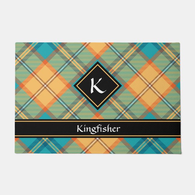 Kingfisher Tartan Doormat (Front)