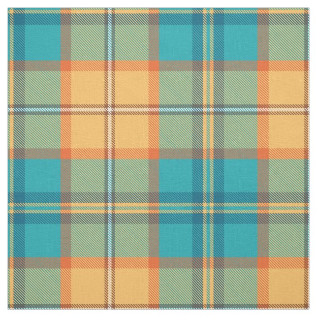 Kingfisher Tartan Fabric (Swatch)
