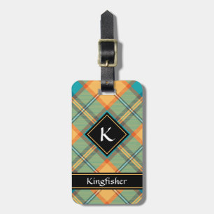 Kingfisher Tartan Luggage Tag