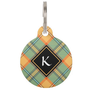 Kingfisher Tartan Pet ID Tag
