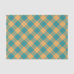 Kingfisher Tartan Tissue Paper