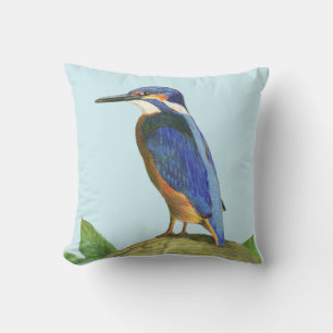 Kingfisher Throw Pillow