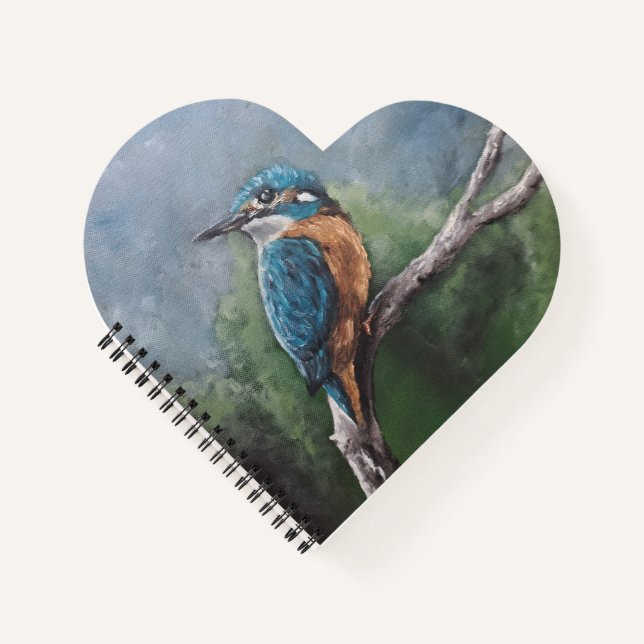 Kingfisher Titmouse Bird Nature Lovers Notebook (Front)