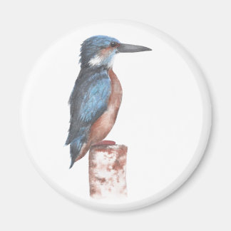 Kingfisher Watercolor Magnet