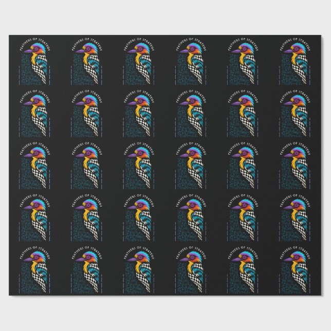 kingfisher wrapping paper (Flat)