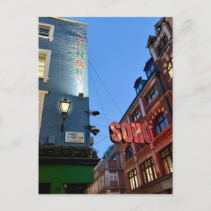 Kingly Street, Soho, London UK Postcard