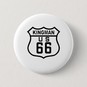 Kingman, Arizona Route 66 6 Cm Round Badge