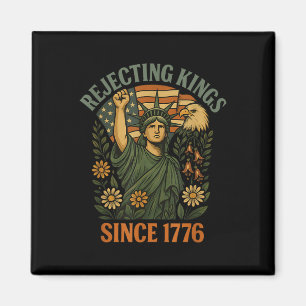 Kings 1776 Foxglove Daisy Tulip Flowers Bald Eagle Magnet