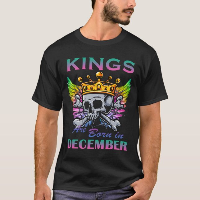 Kings are born in December T-Shirt (Front)