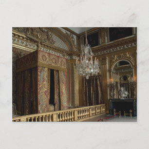 King's bed chamber, Palace of Versailles, France Postcard