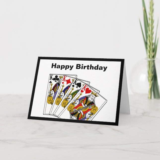 Kings Birthday Greeting Card (Front)