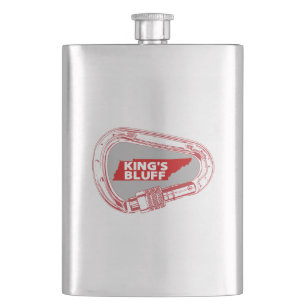 King's Bluff Tennessee Rock Climbing Carabiner Hip Flask