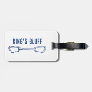 King's Bluff Tennessee Rock Climbing Quickdraw Luggage Tag