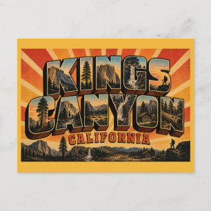 Kings Canyon California Deep Canyon National Park Postcard
