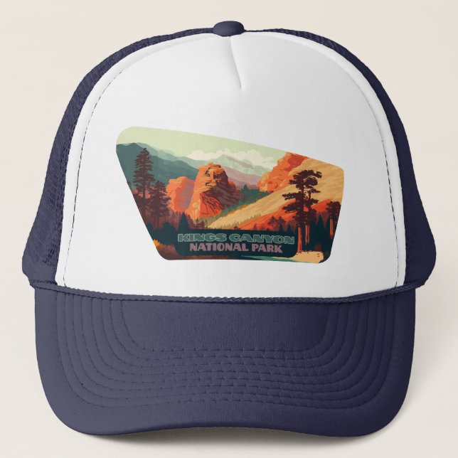 Kings Canyon National Park California Mountains Trucker Hat (Front)
