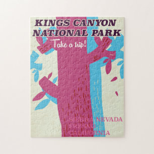 kings canyon national park, California poster Jigsaw Puzzle