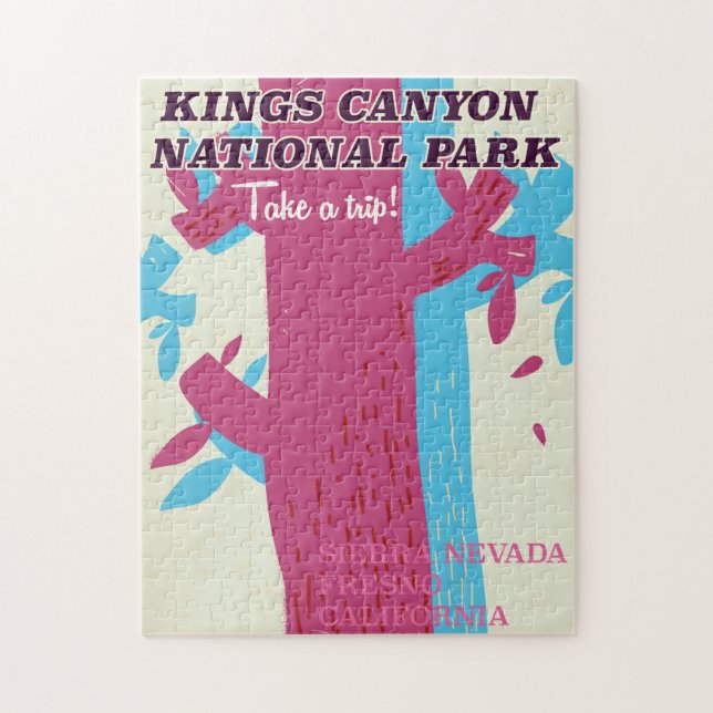 kings canyon national park, California poster Jigsaw Puzzle (Vertical)