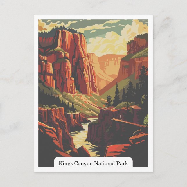 Kings Canyon National Park, California USA Postcard (Front)