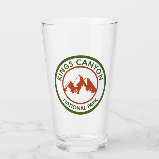 Kings Canyon National Park Glass (Front)