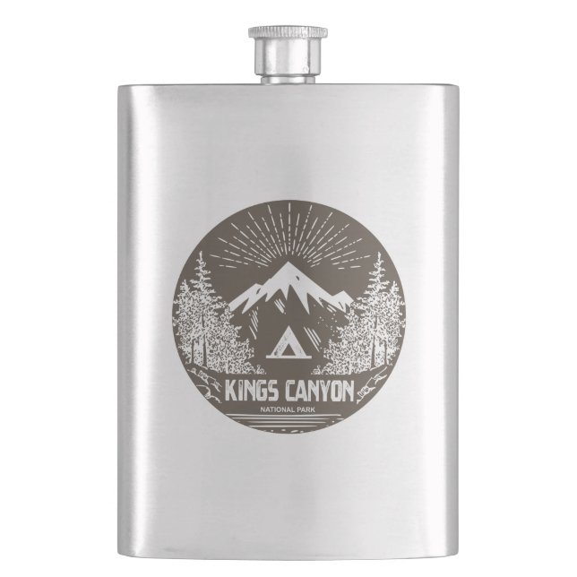 Kings Canyon National Park Hip Flask (Front)