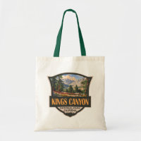 Kings Canyon National Park Illustration Retro Art