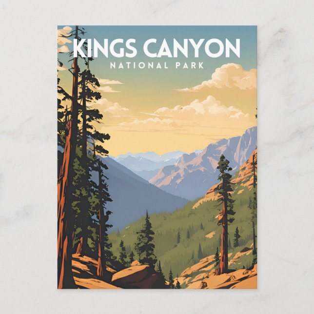 Kings Canyon National Park Postcard (Front)