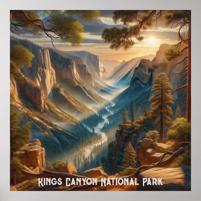Kings Canyon National Park Poster (Front)