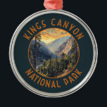 Kings Canyon National Park Retro Distressed Circle Metal Tree Decoration<br><div class="desc">Kings Canyon vector artwork design. The park is known for its huge sequoia trees,  notably the gigantic General Grant Tree in Grant Grove.</div>