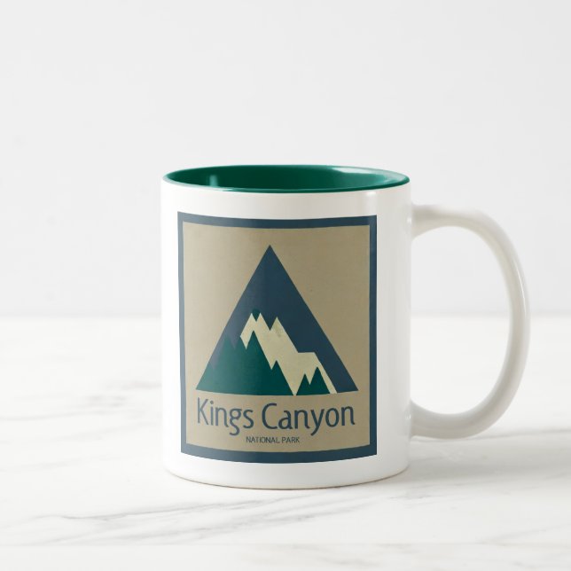 Kings Canyon National Park Rustic Two-Tone Coffee Mug (Right)