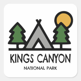 Kings Canyon National Park Square Sticker