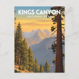 Kings Canyon National Park Travel Postcard