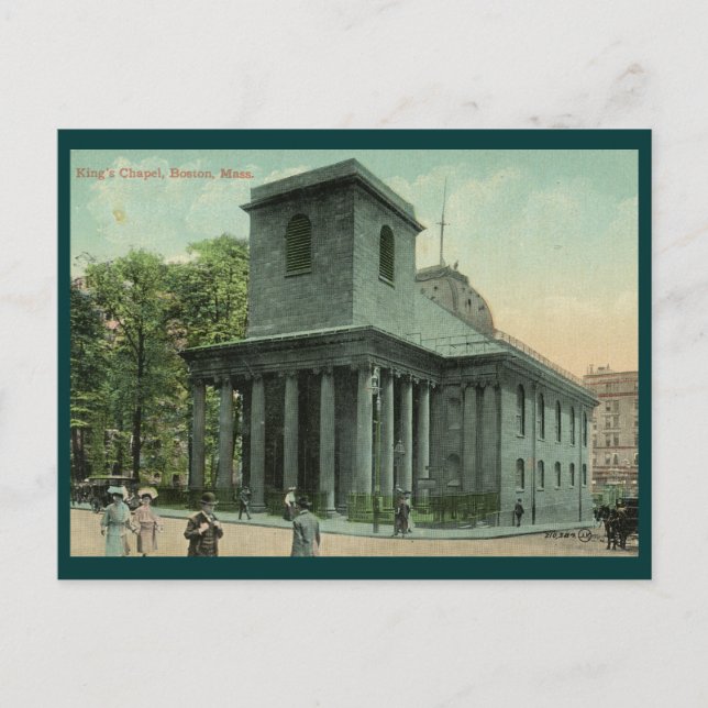 King's Chapel, Boston Vintage Postcard (Front)