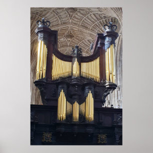 Kings College Chapel Organ, Cambridge Poster