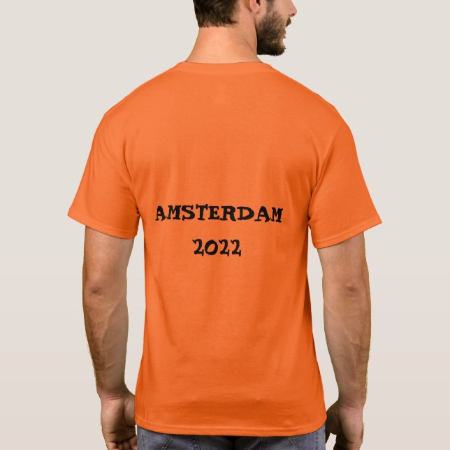 King's Day 2022 Orange Dutch T-shirt Amsterdam (Back)