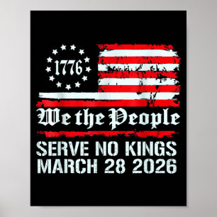 Kings in america march 28 2026 kings day funny Kin Poster