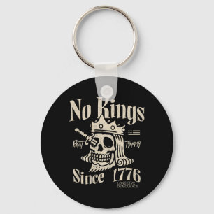 Kings in America Since 1776 Patriotic 4th of July Key Ring
