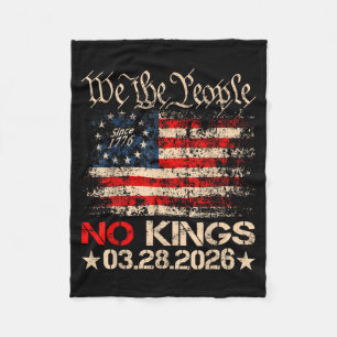 Kings march 28 2026 kings day vintage funny menKin Fleece Blanket