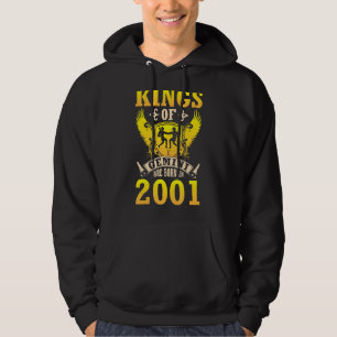Kings Of Gemini Are Born In 2001 Happy Birthday 21 Hoodie