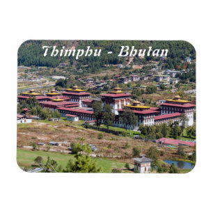 King's palace in Thimphu - Bhutan Magnet