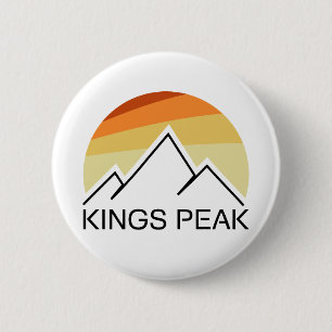 Kings Peak Utah Retro 6 Cm Round Badge